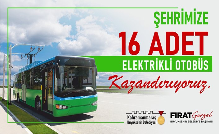 Büyükşehir 16 Elektrikli otobüs alıyor