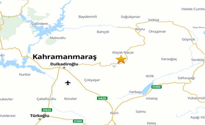 Dulkadiroğlu’nda 4.4 deprem