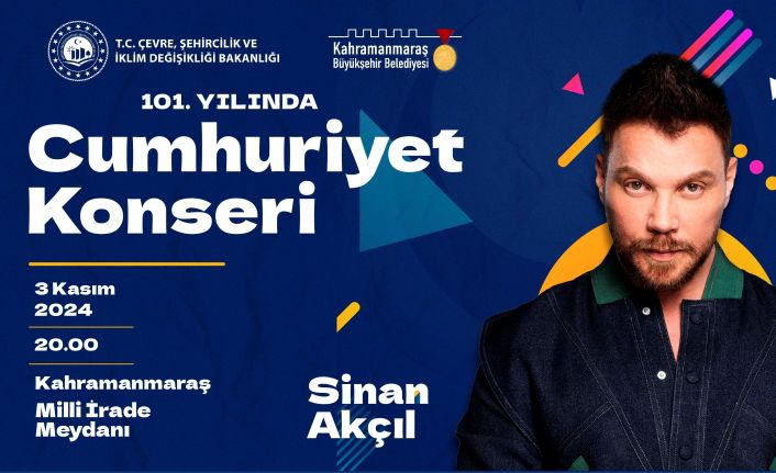 Sinan Akçıl, Cumhuriyet konserinde sahne alacak