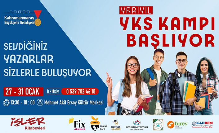 Yarıyıl tatilinde YKS kampı gençlerle buluşacak