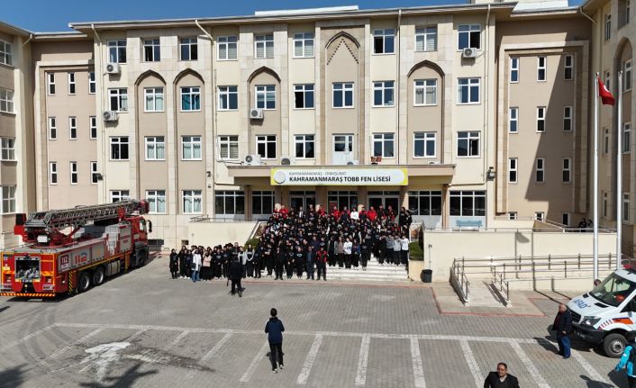 Kahramanmaraş’ta deprem ve yangın tatbikatı