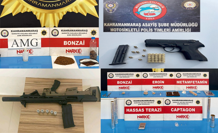 Kahramanmaraş’taki operasyonda 58 kişi tutuklandı