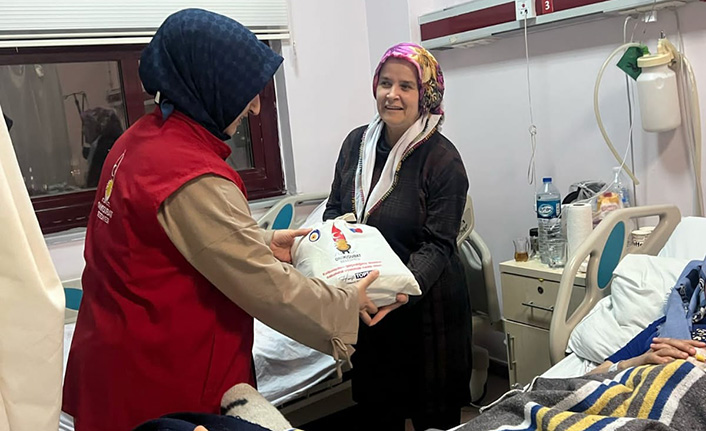 Onikişubat Belediyesi’nden hastalara şifa niyetine hediye