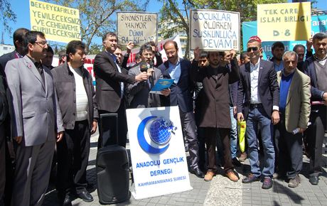 ANADOLU GENÇLİK DERNEĞİ HAK İHLALLERİNİ PROTESTO ETTİ