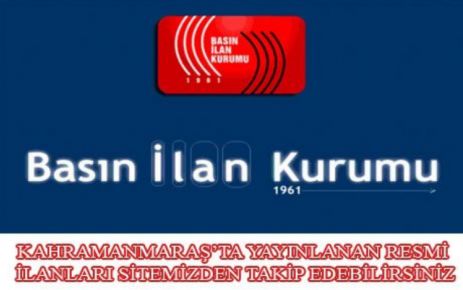  İLAN KAHRAMANMARAŞ BELEDİYE BAŞKANLIĞINDAN