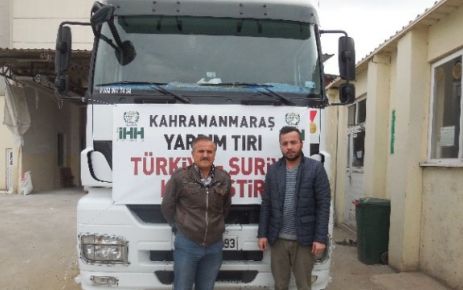 KAHRAMANMARAŞ'TAN SURİYE'YE İNSANİ YARDIM SÜRÜYOR