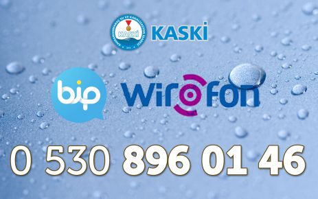  KASKİ’YE BİP VE WİROFON UYGULAMALARINDAN BAŞVURABİLİRSİNİZ