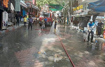 Büyükşehir, Ilıca’da detaylı temizlik gerçekleştirdi