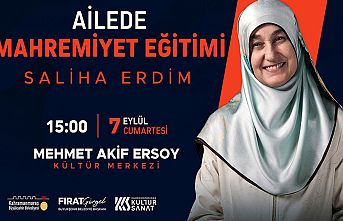 Saliha Erdim, “Ailede Mahremiyet Eğitimi” anlatacak