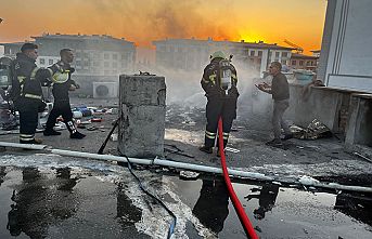 Kahramanmaraş’ta çatı katında yangın