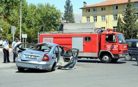 TRAFİK KAZASI 1 YARALI