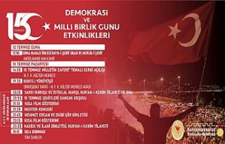 15 Temmuz Demokrasi ve Milli Birlik Günü programı