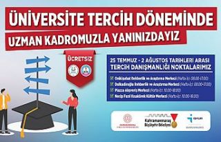 Büyükşehir, tercih sürecinde de gençleri yalnız...